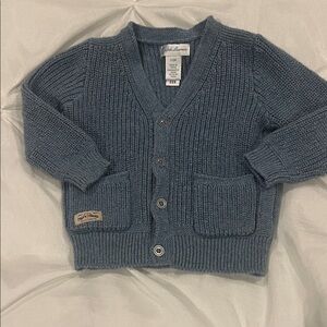 Ralph Lauren boys Gray Knit Cardigan size 3-6mons